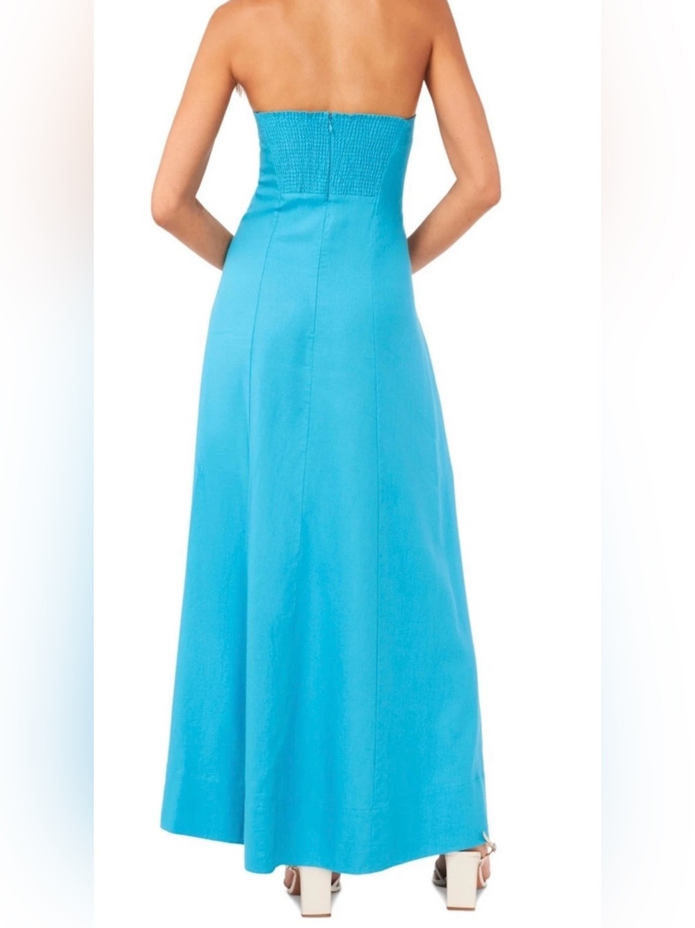 NEW Womens 1.State Daylight Dreams Strapless Maxi Dress Laguna Mist $129 - Picture 3 of 13